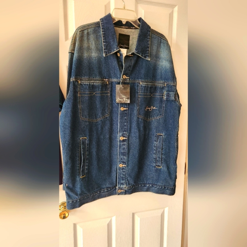Sean John Men's Blue Denim Jacket